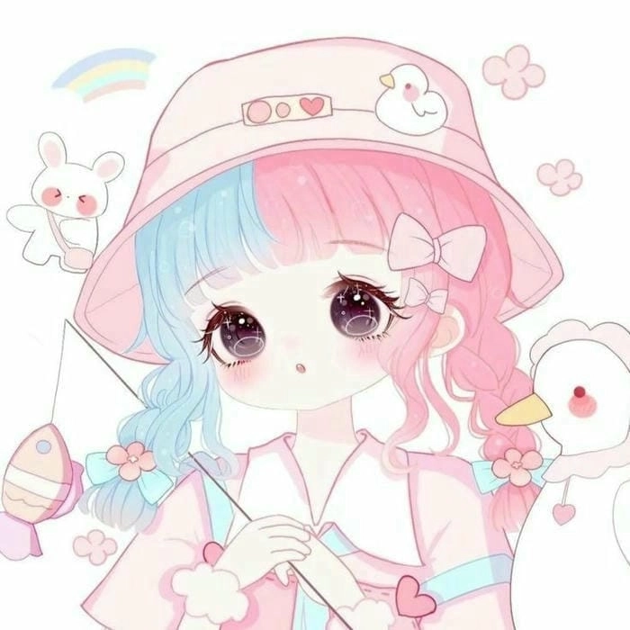 Chibi cute avatar anime nữ phong cách Nhật Bản kawaii 