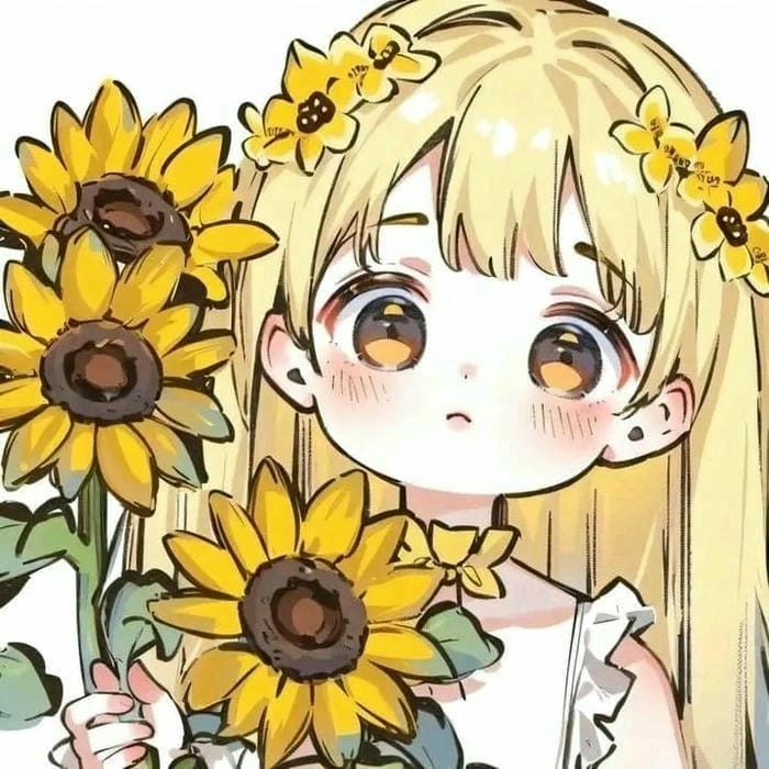 Avatar anime chibi girl cute dễ vẽ phong cách kawaii 