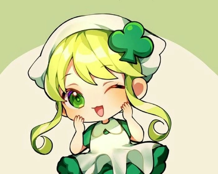 Girl avatar cute anime chibi nét vẽ ngộ nghĩnh 
