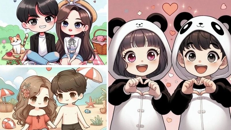 Ý nghĩa về avatar đôi chibi cute sâu sắc