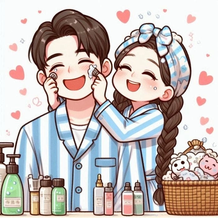 Thỏa sức sáng tạo với bộ hình ảnh chibi cặp đôi đáng yêu