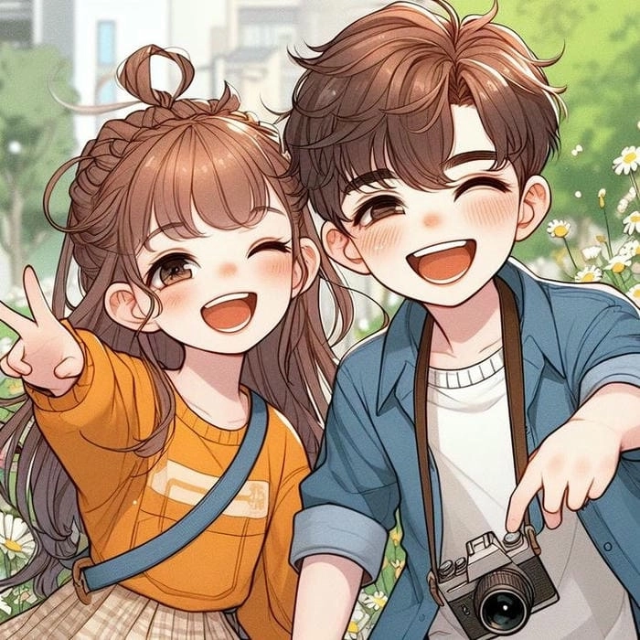 Thổi hồn tình cảm vào hình ảnh chibi cặp đôi dễ thương