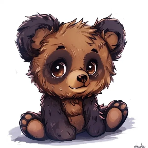 Avatar dễ thương gấu chibi cute phong cách kawaii 