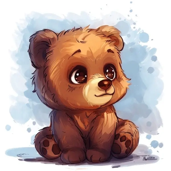 Avatar gấu chibi cute phong cách kawaii dễ thương 