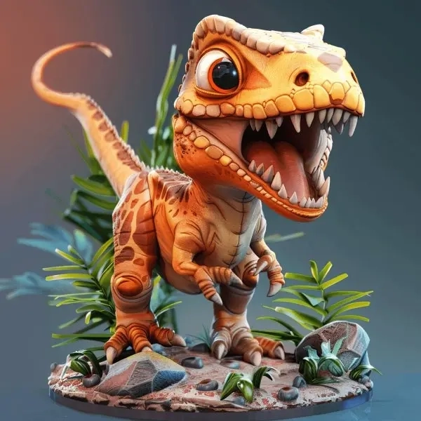 Chibi avatar khủng long cute thần thái ngộ nghĩnh kawaii 