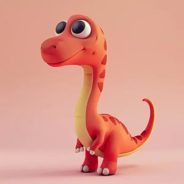 Avatar cute chibi avatar khủng long nét vẽ ngộ nghĩnh 