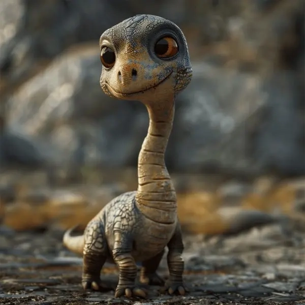 Dễ thương cute chibi avatar khủng long phong cách kawaii 