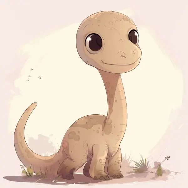 Cute chibi avatar khủng long phong cách kawaii ngộ nghĩnh 