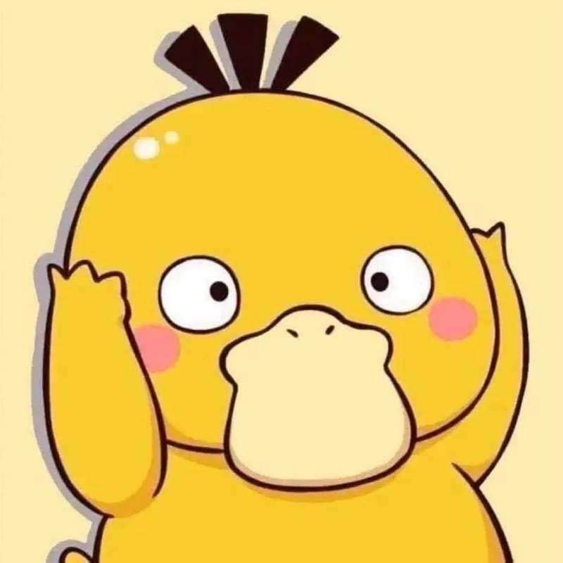 Ảnh con vịt cute chibi, hình nền anime siêu đáng yêu