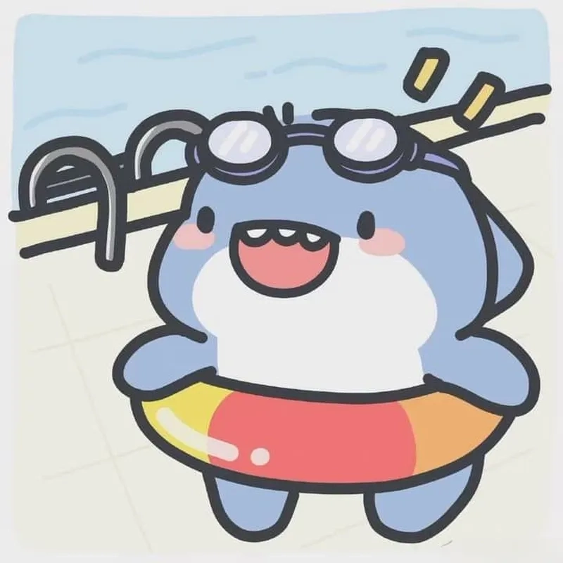 Tải ngay avatar cá mập chibi dễ thương cho tài khoản mạng xã hội