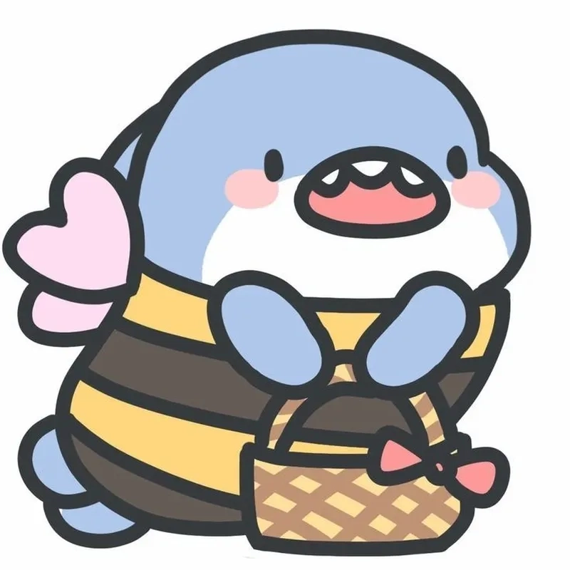 Cập nhật hình nền cá mập cute chibi hot trend cực dễ thương