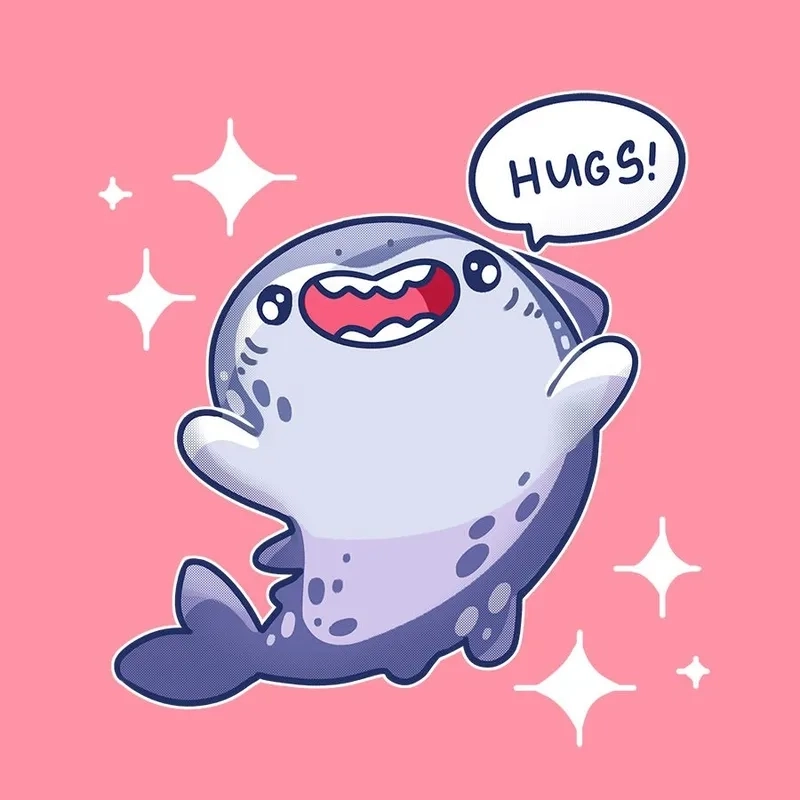 Bộ sưu tập cá mập chibi cute khiến ai nhìn cũng phải mỉm cười