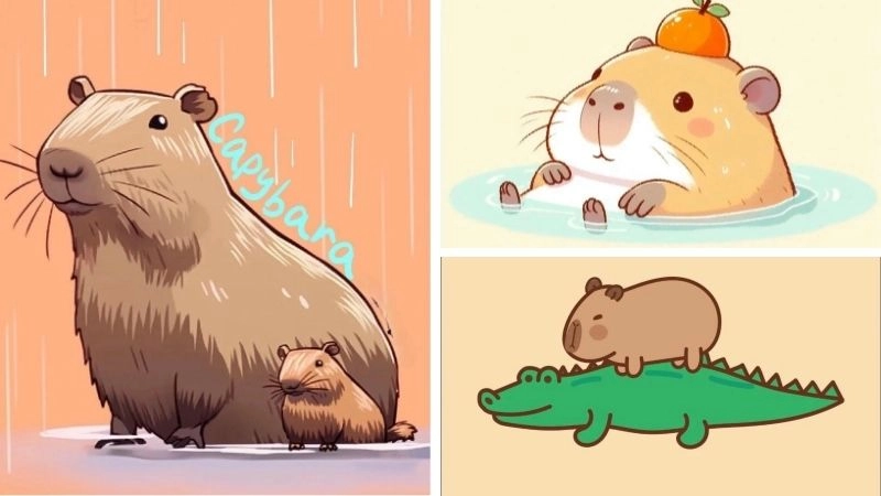 Ý nghĩa về capybara chibi sâu sắc