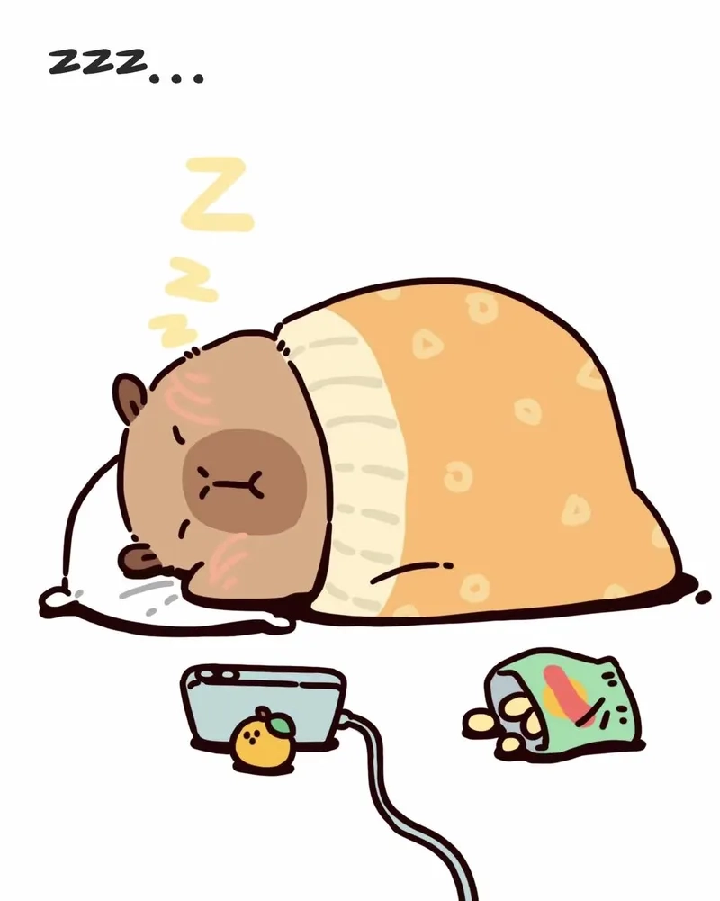 Chibi cute avatar capybara chibi cute phong cách kawaii 