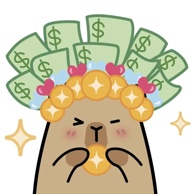 Chibi avatar capybara chibi cute nét vẽ ngộ nghĩnh 