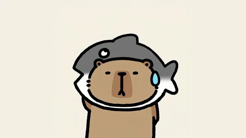 Chibi cute avatar hình nền capybara cute chibi kawaii 