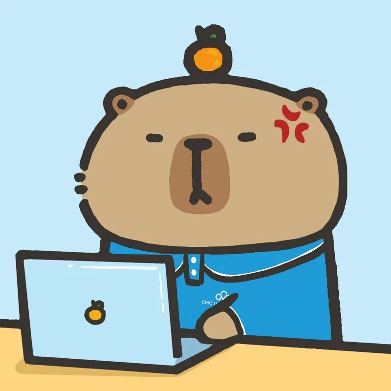 Hình capybara cute chibi thần thái kawaii 