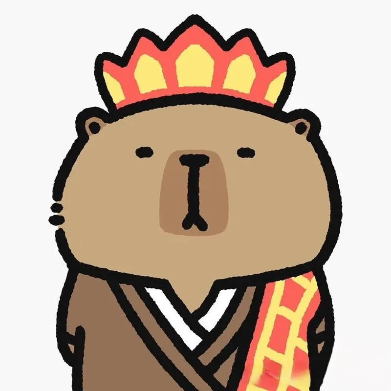 Avatar chibi cute avatar vẽ capybara phong cách kawaii 