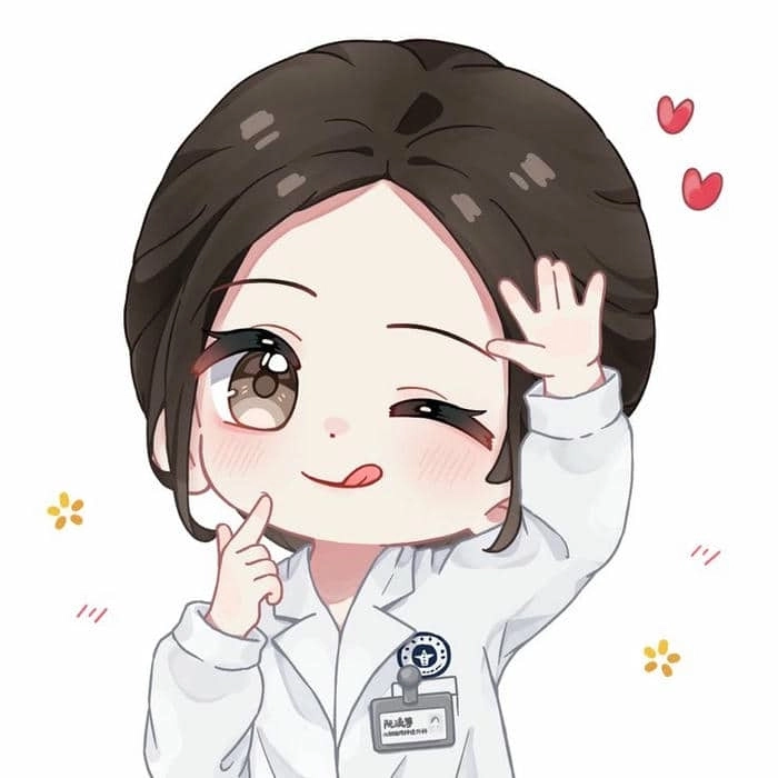 Ảnh bác sĩ hoạt hình nét vẽ ngộ nghĩnh đáng yêu 