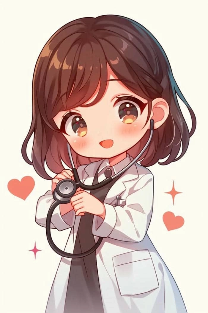 Hình nền bác sĩ hoạt hình cho điện thoại dễ thương 