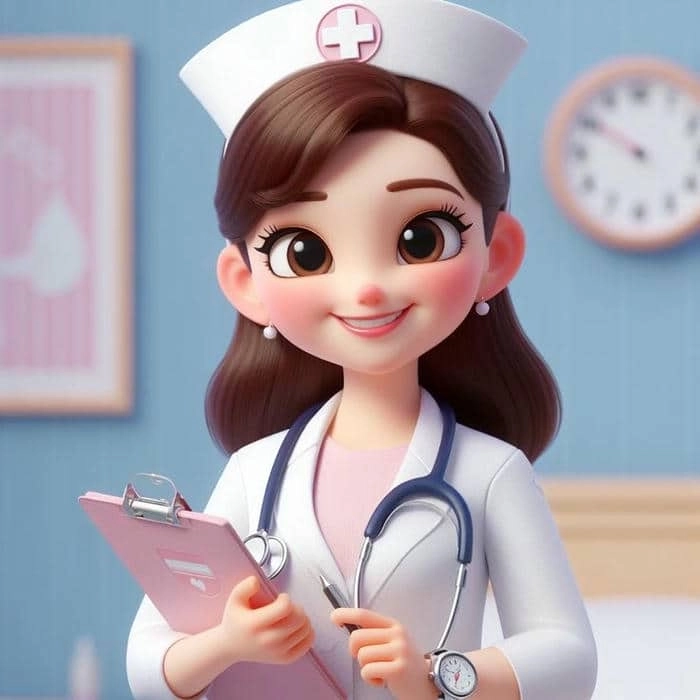 Hình chibi bác sĩ nét vẽ ngộ nghĩnh đáng yêu 