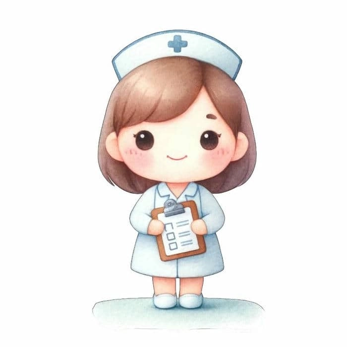 Hình nền bác sĩ chibi cho máy tính phong cách vui nhộn 