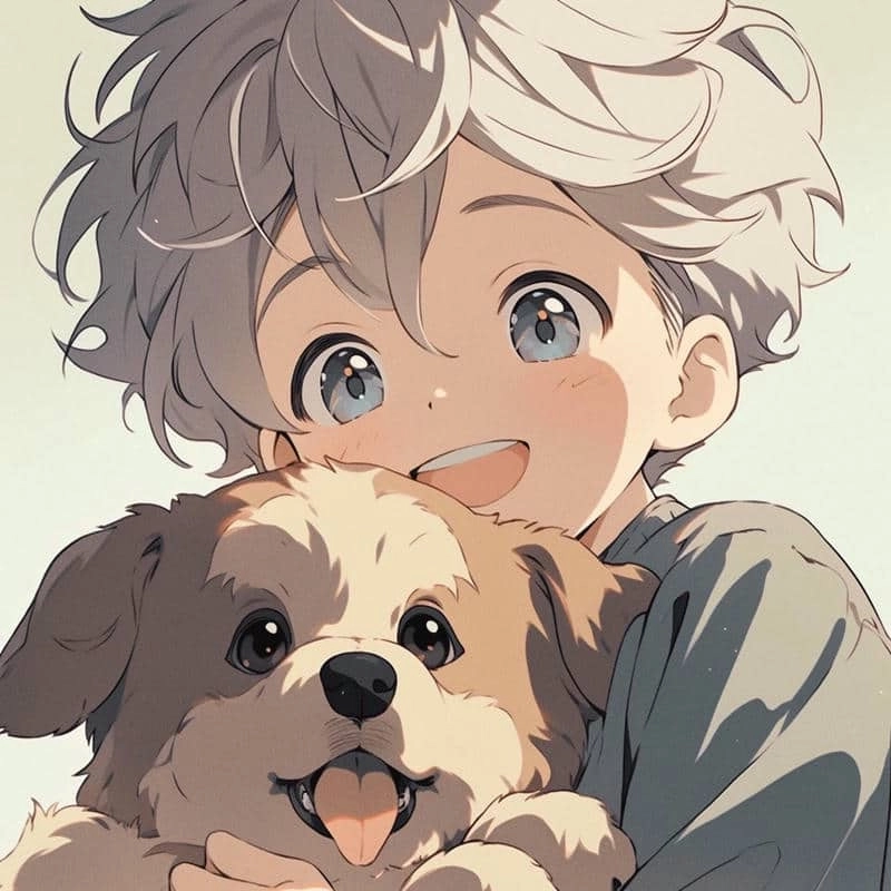 Hình vẽ chibi bé trai nét vẽ ngộ nghĩnh đáng yêu 