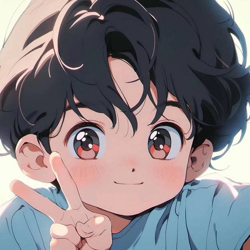 Hình chibi em bé trai phong cách dễ thương ngộ nghĩnh 