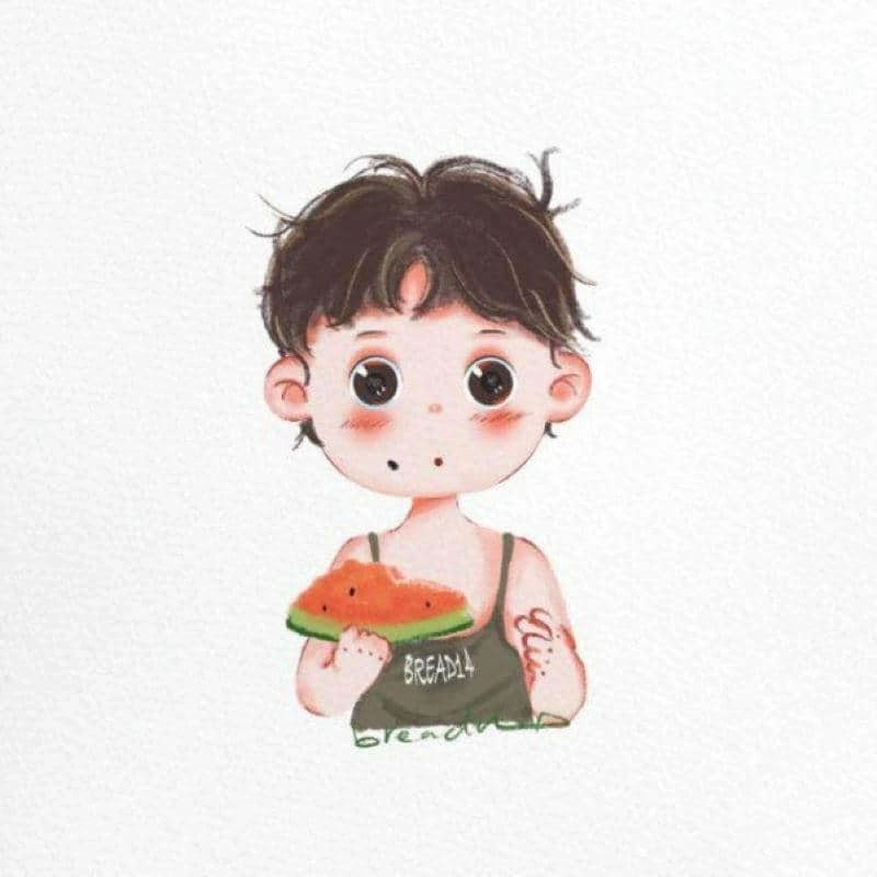 Ảnh em bé trai chibi phong cách dễ thương vui nhộn 