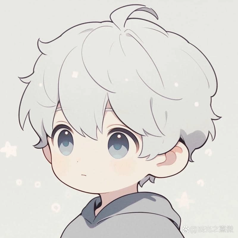 Hình chibi bé trai cute thần thái vui nhộn đáng yêu 