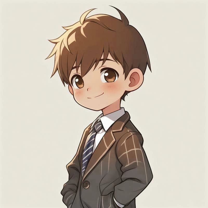 Chibi bé trai cute phong cách vui nhộn đáng yêu 