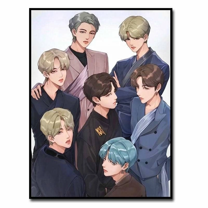 Anime chibi Bts phong cách manga đậm chất Kpop