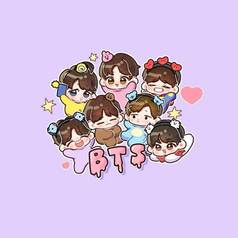 Ảnh chibi Bts cute làm đẹp màn hình ngay hôm nay