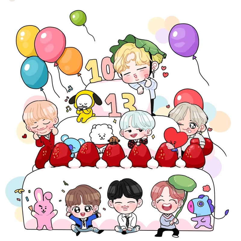 Chibi Bts Jin biểu cảm cute khiến fan yêu ngay