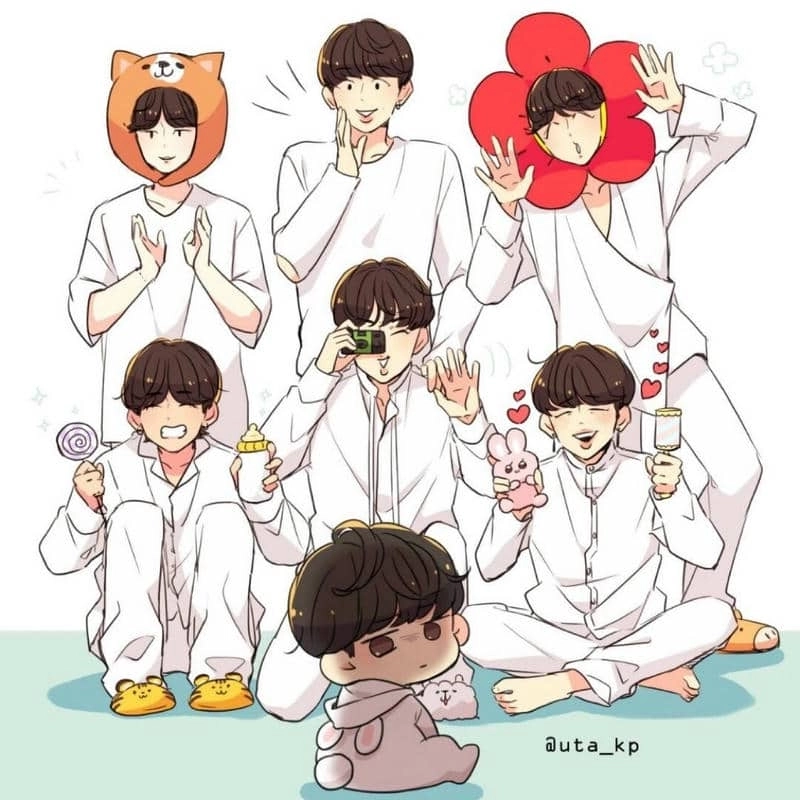 Bts chibi butter phong cách ngọt ngào tải ngay