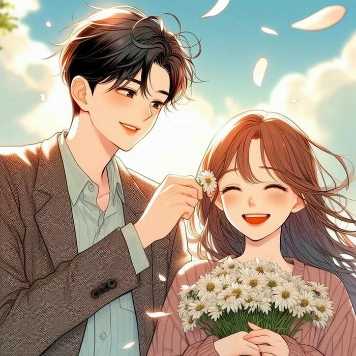 Ảnh cặp chibi cute phong cách kawaii ngộ nghĩnh 