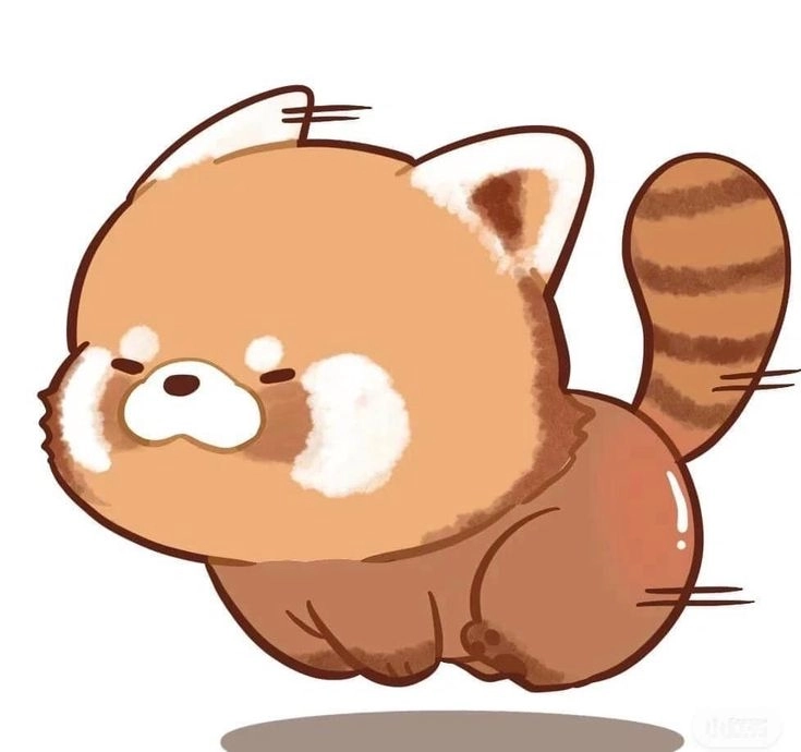 Gấu mèo chibi nét vẽ dễ thương phong cách kawaii 