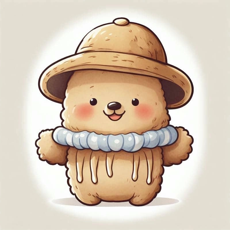 Hình cute chibi gấu nét vẽ ngộ nghĩnh kawaii 