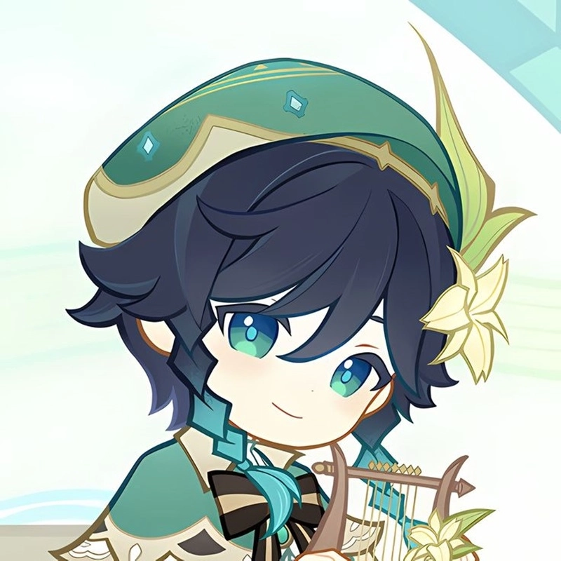 Aether chibi Genshin Impact nhân vật chính siêu cute