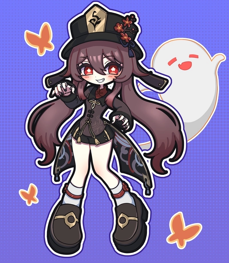 Genshin Impact chibi png hình ảnh chất lượng cao