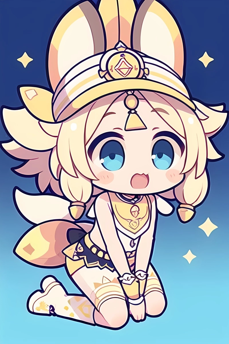 Eula Genshin Impact chibi phong cách quý phái siêu cute