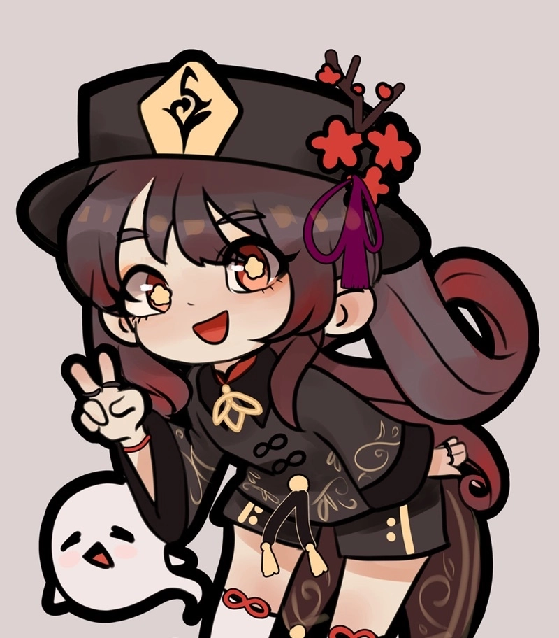 Albedo chibi Genshin Impact nét vẽ đáng yêu cho fan