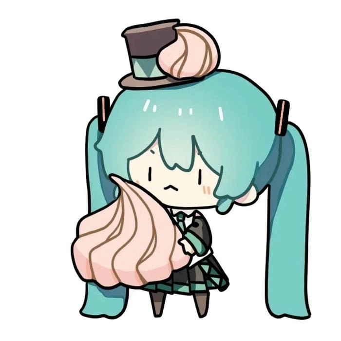 Kawaii chibi Miku wallpaper tô điểm màn hình ngay hôm nay