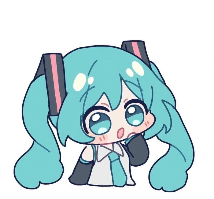 Anime Miku chan phong cách chibi siêu dễ thương