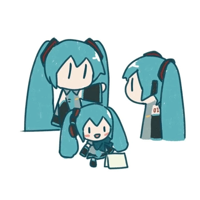 Hình ảnh Hatsune Miku chibi tải ngay cho fan Vocaloid