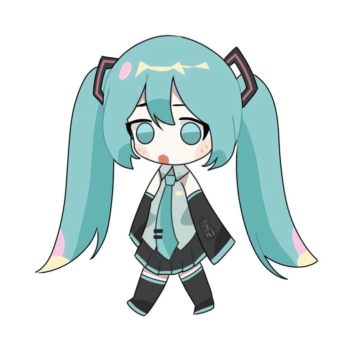Miku chibi png hình ảnh chất lượng cao siêu cute