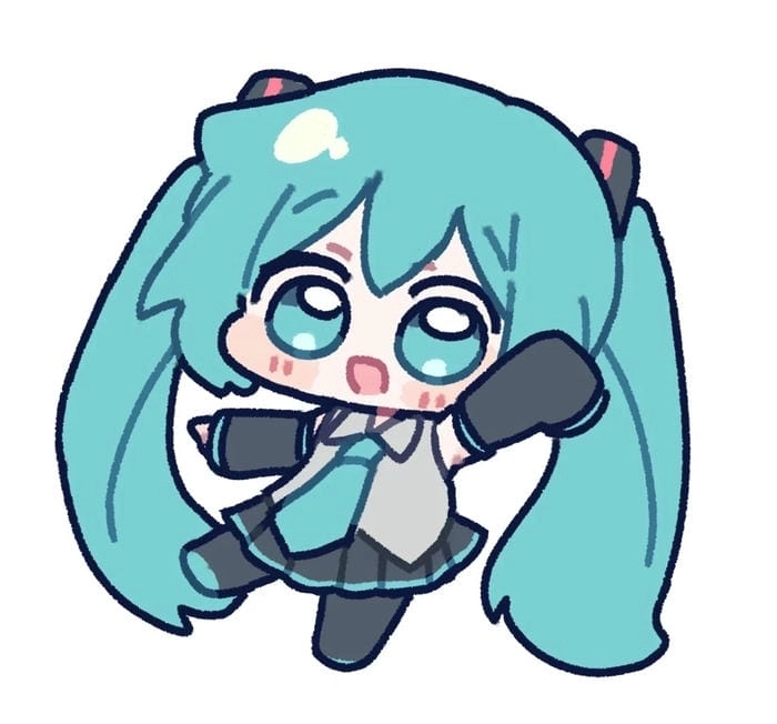 Hình Miku chibi sưu tầm ngay cho fan Vocaloid