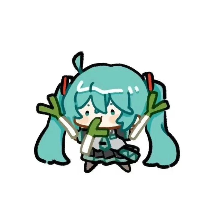 Anime chibi Miku phong cách manga siêu đáng yêu