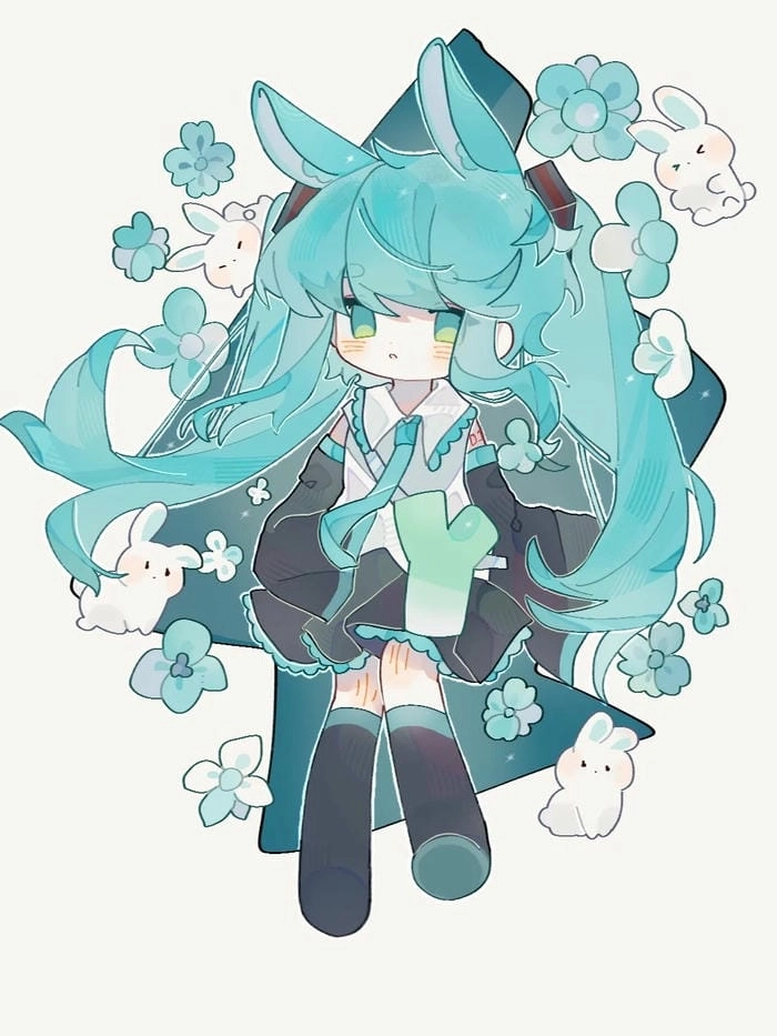 Hình ảnh Miku chibi làm đẹp màn hình điện thoại