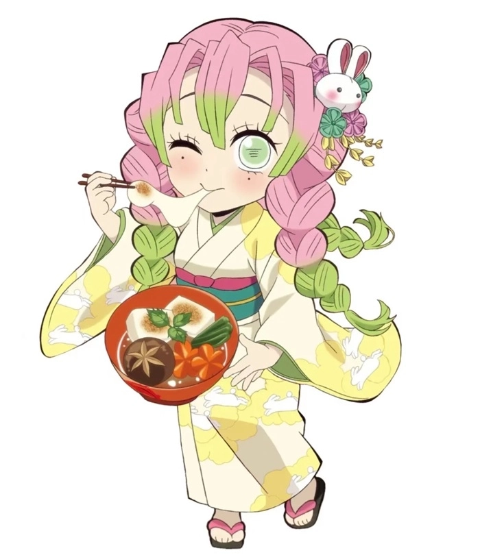 Chibi Mitsuri drawing easy nét vẽ đơn giản siêu vui